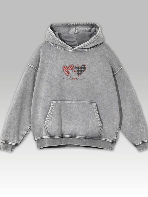 Bluza oversize z kapturem Serce Pełne Miłości